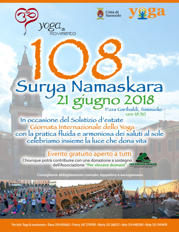 108 Surya Namaskara 2018 612x792 108 Surya Namaskara   21 giugno 2018 International Yoga Day   Sassuolo