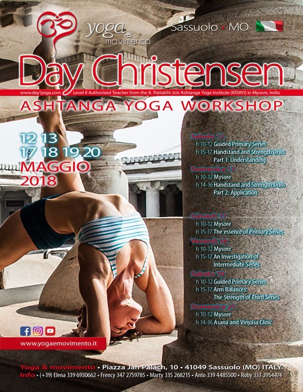 Day Christensen Ashtanga Workshop Maggio 2018 NEW 612x792 Day Christensen Ashtanga Yoga Workshop Maggio 2018